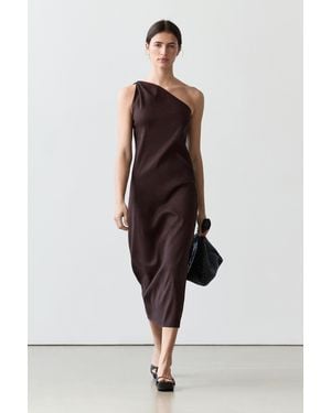 MASSIMO DUTTI Vestito Asimmetrico - Bianco