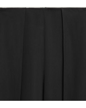 MASSIMO DUTTI Lightweight Trousers With Overlay Detail - Black