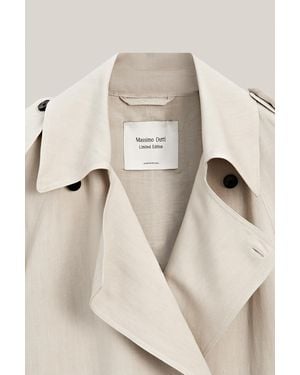 MASSIMO DUTTI Trench Oversize Con Lino - Neutro