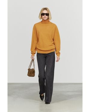 MASSIMO DUTTI 100% Cashmere High Neck Knit Sweater - Multicolor