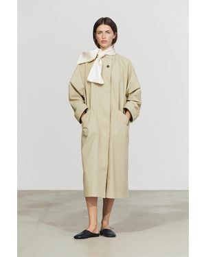 MASSIMO DUTTI Satin Scarf - Natural