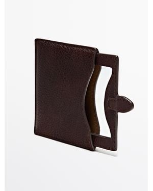MASSIMO DUTTI Estuche Espejo Piel Napa - Multicolor