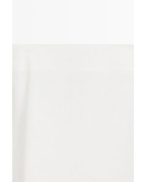 MASSIMO DUTTI Flowing Midi Pareo Skirt - White