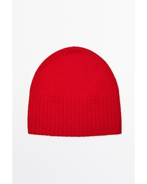 MASSIMO DUTTI Wool And Cashmere Knit Beanie - Red