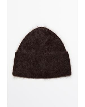 MASSIMO DUTTI 100% Cashmere Knit Beanie - Brown