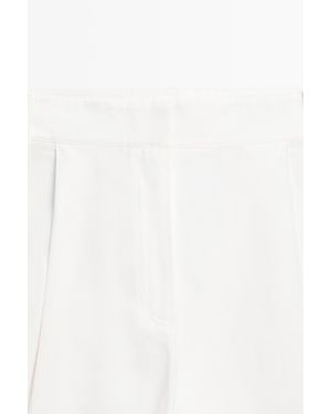 MASSIMO DUTTI Flowing Barrel Fit Co-Ord Pants - White