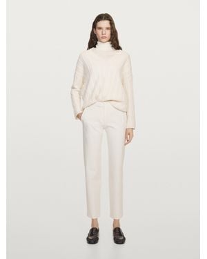 MASSIMO DUTTI Pantalón Técnico Straight Fit - Neutro