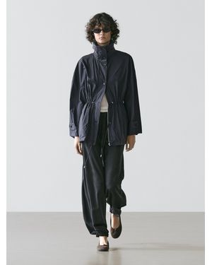 MASSIMO DUTTI Technical Fabric Parka - Black