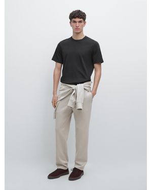 MASSIMO DUTTI Pantaloni Dritti - Bianco
