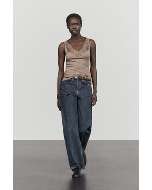 MASSIMO DUTTI Top - Weiß