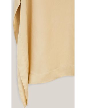 MASSIMO DUTTI Flowing Midi Pareo Skirt - Natural