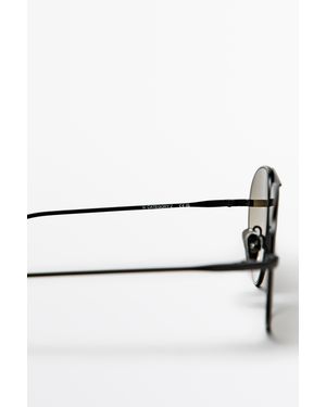 MASSIMO DUTTI Gafas De Sol Aviador Metálica - Blanco