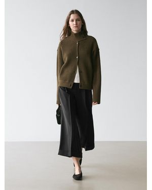 MASSIMO DUTTI Pantaloni Morbidi Con Pince - Nero