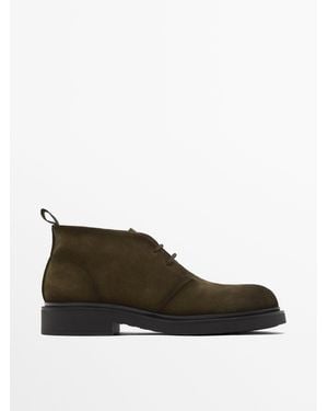MASSIMO DUTTI St. Moritz Desert Ankle Boots - Brown