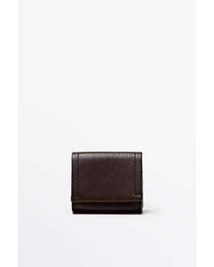MASSIMO DUTTI Nappa Leather Airpods Case - White