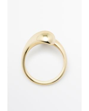 MASSIMO DUTTI Anillo Gota Doble - Metálico