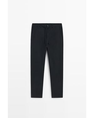 MASSIMO DUTTI Pantaloni Jogger Fit - Nero