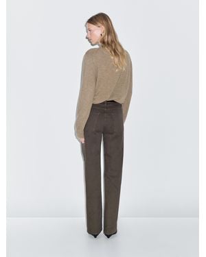 MASSIMO DUTTI Jean Large Taille Haute - Blanc