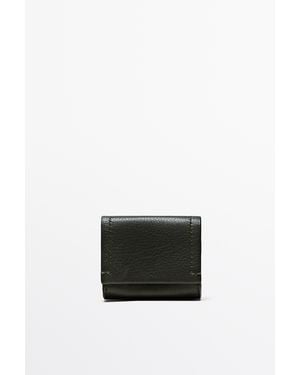 MASSIMO DUTTI Nappa Leather Airpods Case - White
