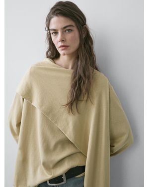 Pull Homme Massimo Dutti Mélange Coton/soie/cachemire - Taille Grand, Occasion Très Bon état