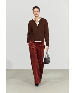 MASSIMO DUTTI Cardigan Corto - Rosso