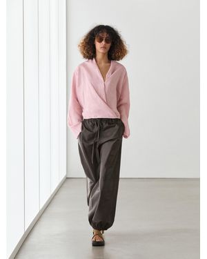 MASSIMO DUTTI Camicetta Morbida Incrociata - Rosa