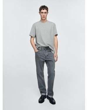 MASSIMO DUTTI Selvedge Jeans Fit - Gray