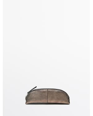 MASSIMO DUTTI Nappa Leather Case - Metallic