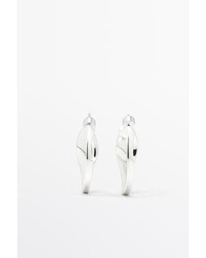 MASSIMO DUTTI Hoop Earrings - Metallic