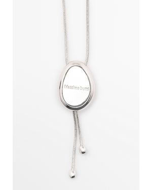 MASSIMO DUTTI Tie Necklace - White