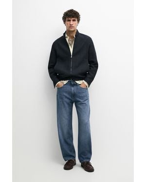 MASSIMO DUTTI Barrel Fit Jeans - Blue