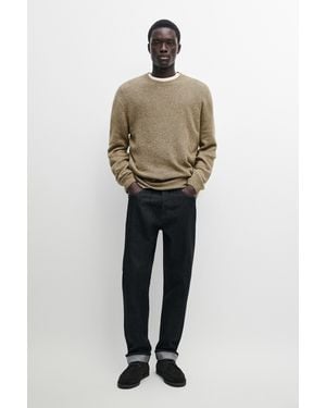 MASSIMO DUTTI Strickpullover Mit Baumwolle Und Rundausschnitt - Mehrfarbig