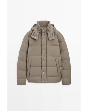 MASSIMO DUTTI Donsjack Met Capuchon - Meerkleurig