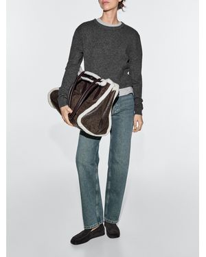 MASSIMO DUTTI Double-Faced Md Icon Bag - Brown