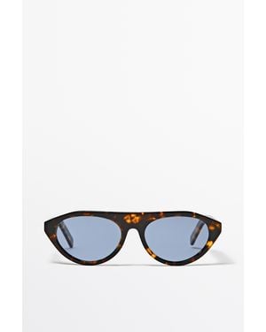 MASSIMO DUTTI Gafas De Sol Ovaladas - Azul