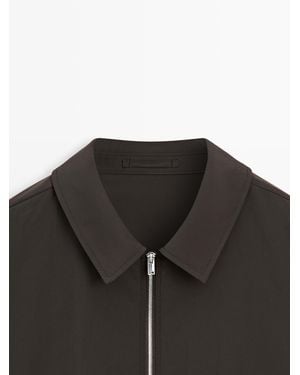 MASSIMO DUTTI Total Look Short Jacket - Black