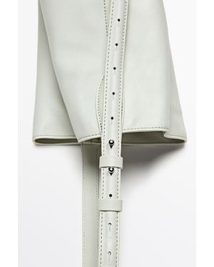 MASSIMO DUTTI Bolso Bucket Mini Piel Napa - Multicolor