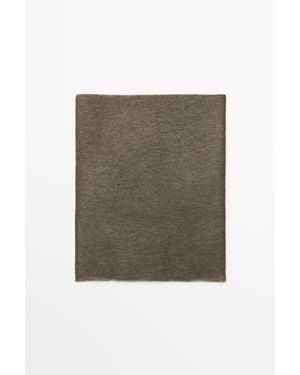 MASSIMO DUTTI 100% Cashmere Scarf - Black