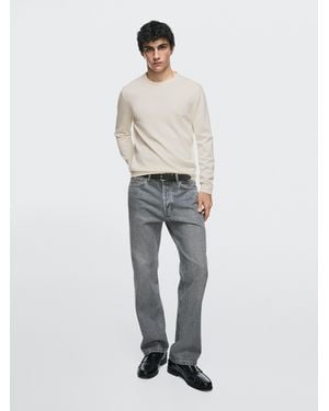 MASSIMO DUTTI Straight Fit Jeans - Multicolour