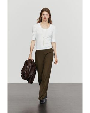 MASSIMO DUTTI Flowing Baggy Pants - Multicolor