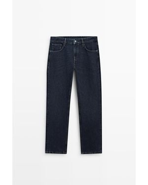 MASSIMO DUTTI Tapered Fit Jeans - Blue