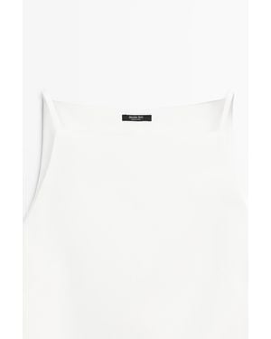 MASSIMO DUTTI Flowing Mini Dress - White