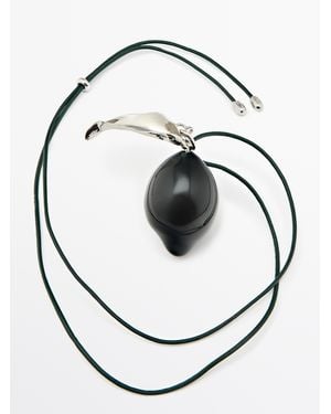 MASSIMO DUTTI Glass Lemon Piece Pendant - Metallic