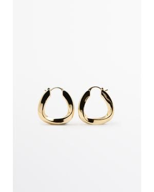 MASSIMO DUTTI Triangular Hoop Earrings - Multicolor