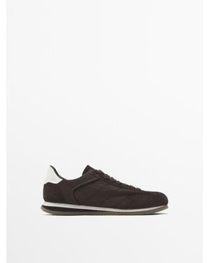 MASSIMO DUTTI Gecombineerde Stoffen Sneaker - Wit