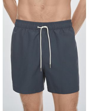 MASSIMO DUTTI Plain Swim Trunks - Blue