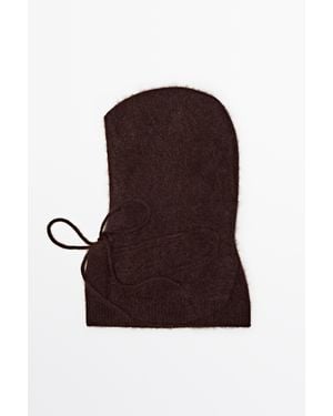 MASSIMO DUTTI Balaclava Punto Lazada 100% Cashmere - Multicolor