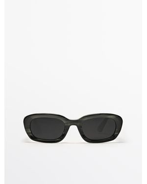 MASSIMO DUTTI Gafas De Sol Ovaladas - Negro