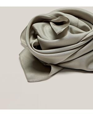 MASSIMO DUTTI Pañuelo Seda - Gris