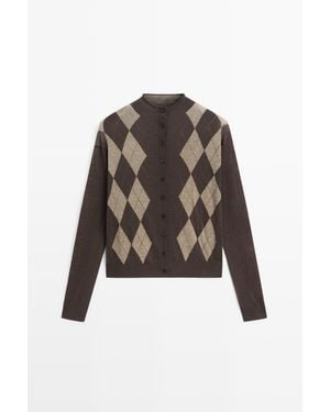 MASSIMO DUTTI Cardigan - Grigio